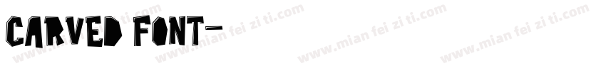 carved font字体转换
